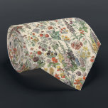 Vintage Flowers Neck Tie<br><div class="desc">Adolphe Millot (1857–1921) vintage flower illustration for Nouveau Larousse illustré,  2014. Cute botanical neck tie for him!</div>