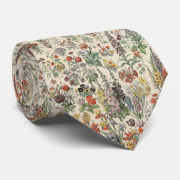 Vintage Flowers Neck Tie