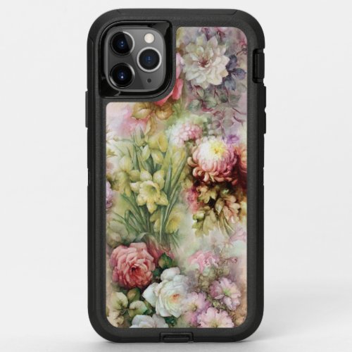 Vintage Flowers OtterBox Defender iPhone 11 Pro Max Case