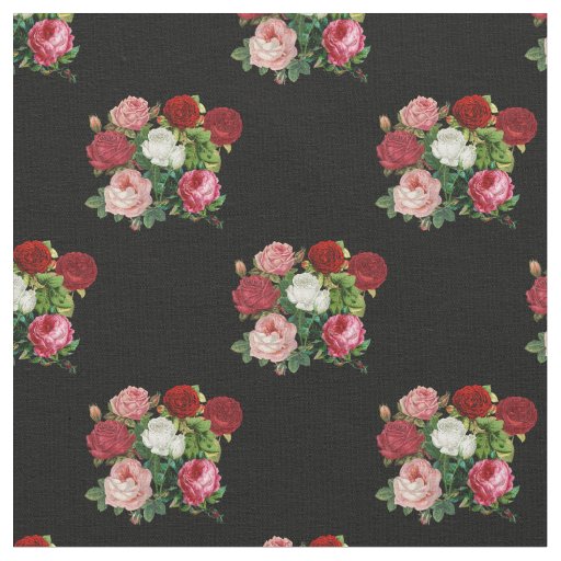 Vintage Flowers Pattern Fabric
