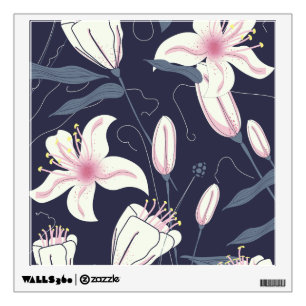 Vintage Flowers pattern Wall Decal
