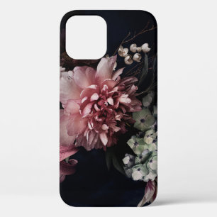 Vintage flowers. Peonies, tulips, lily, hydrangea iPhone 12 Case