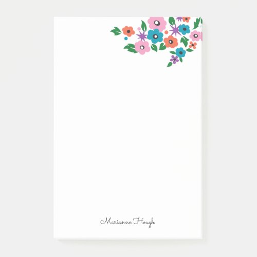 Vintage Flowers Personal Stationery Note Card