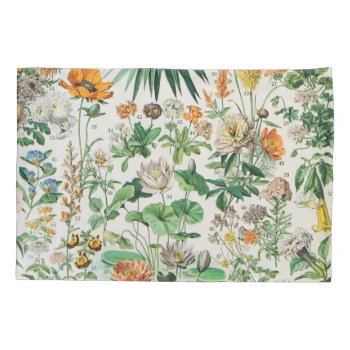 Vintage Flowers Pillow Case by colorfulworld at Zazzle