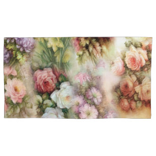Vintage Flowers Pillow Case