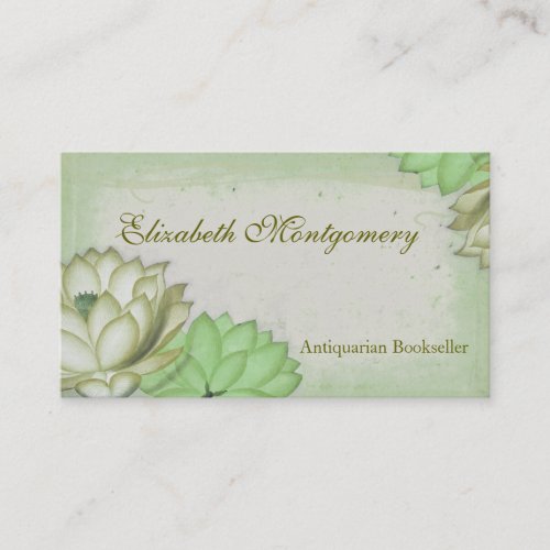 Vintage Flowers Professional Business Cards