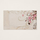 Vintage flowers Profile Card (Back)