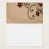 Vintage flowers Profile Card (Front & Back)