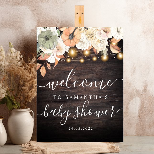 Vintage Flowers & Pumpkin Autumn  Foam Board (Creator Uploaded)