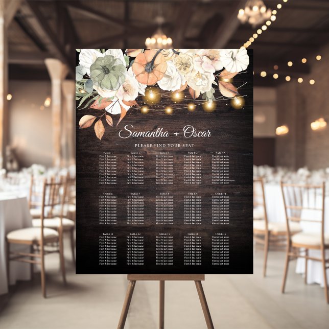 Vintage Flowers & Pumpkin Autumn  Foam Board (Creator Uploaded)