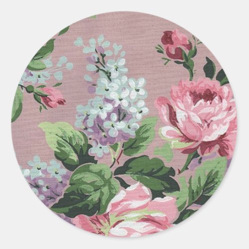 Vintage Flowers Sticker