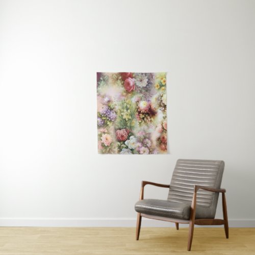 Vintage Flowers Tapestry