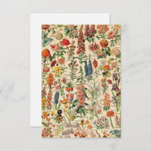 Vintage Flowers Thank You Card