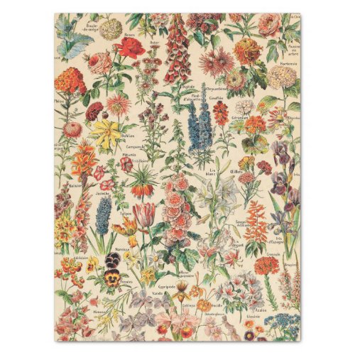 Vintage Flowers Tissue Paper