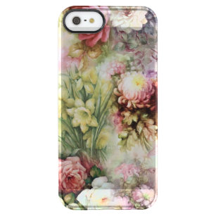 Vintage Flowers Clear iPhone SE/5/5s Case