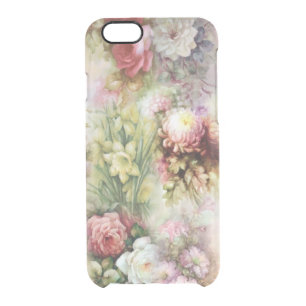 Vintage Flowers Clear iPhone 6/6S Case