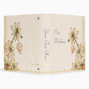 Vintage Flowers Wedding Photo Album Binder