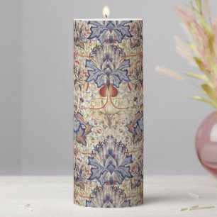 Vintage Flowers William Morris Artichoke          Pillar Candle