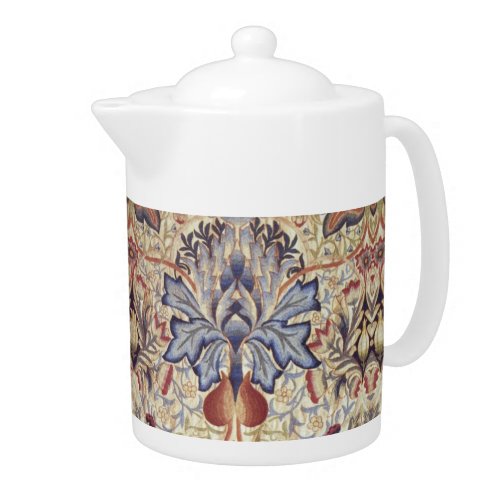 Vintage Flowers William Morris Artichoke       Teapot