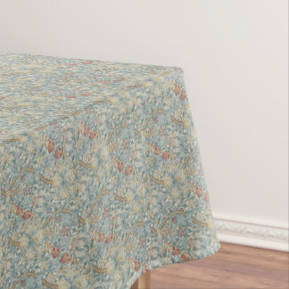 Vintage Flowers William Morris Floral Pattern Tablecloth
