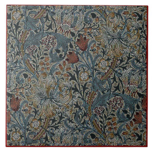 Vintage Flowers William Morris Golden Lily    Ceramic Tile