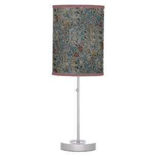 Vintage Flowers William Morris Golden Lily Table Lamp