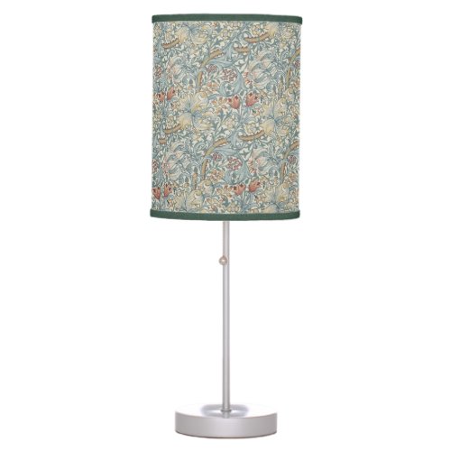 Vintage Flowers William Morris Golden Lily  Table Lamp