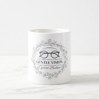 Vintage Flowers with Reading Glasses Aesthetic Coffee Mug