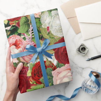 Vintage Flowers Wrapping Paper