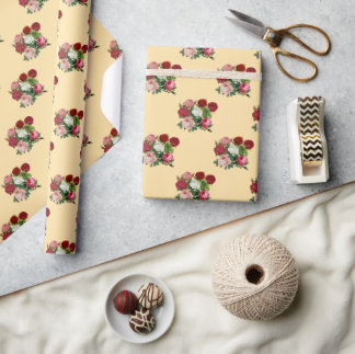 Vintage Flowers Wrapping Paper
