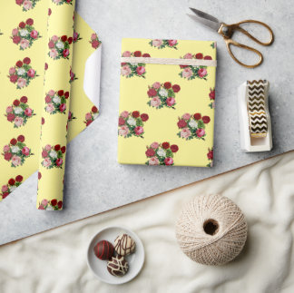 Vintage Flowers Wrapping Paper