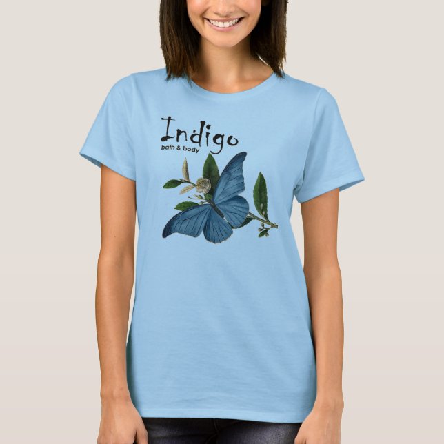Vintage Flowy Indigo T-Shirt (Front)