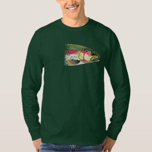 Vintage Fly Fishing Rainbow Trout T-Shirt