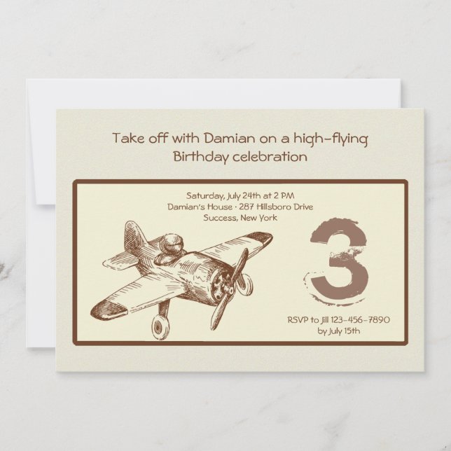 Vintage Flyer Invitation (Front)