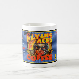 VINTAGE FLYING ACES BRAND COFFEE  COFFEE MUG