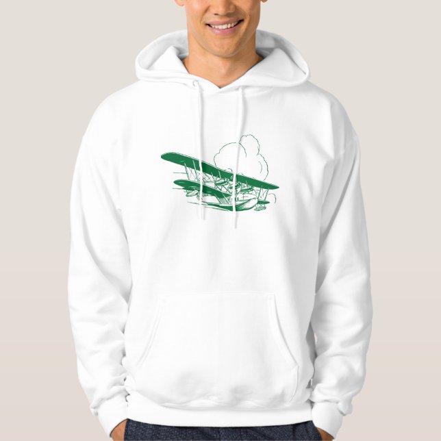 Vintage Flying Boat Hoodie (Front)
