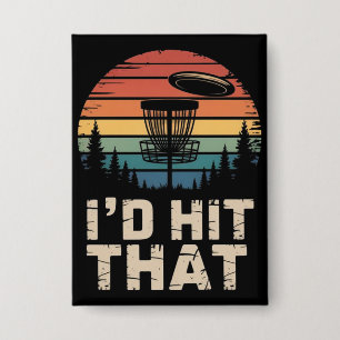 Vintage Flying Disc Golf I'd Hit That Funny Golfer Button