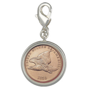 Vintage Flying Eagle Penny Charm