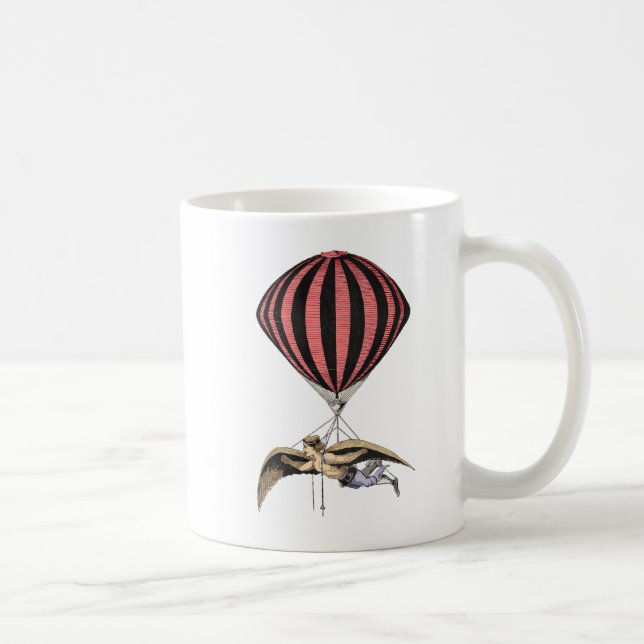 Vintage Flying Machine Coffee Mug (Right)
