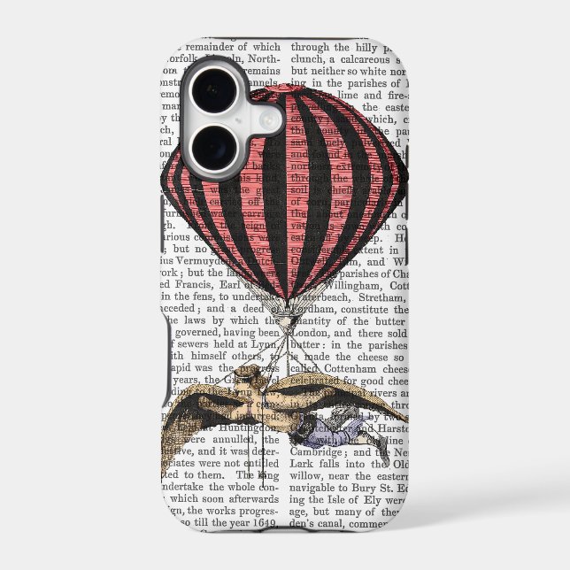 Vintage Flying Machine Iphone Case (Back)