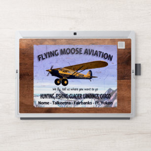 Vintage Flying Moose Aviation Sign HP Laptop Skin