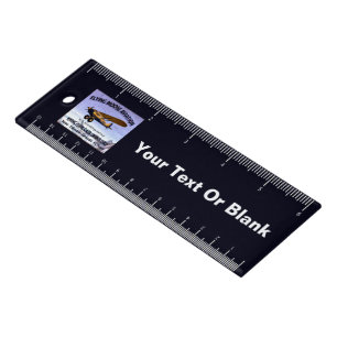 Vintage Flying Moose Aviation Sign Ruler