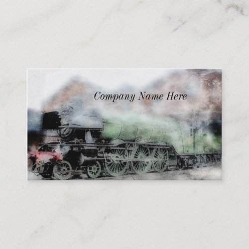 Vintage Flying Scotsman Grunge Business Cards