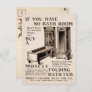 Vintage Folding Bath Advertisement Postcard