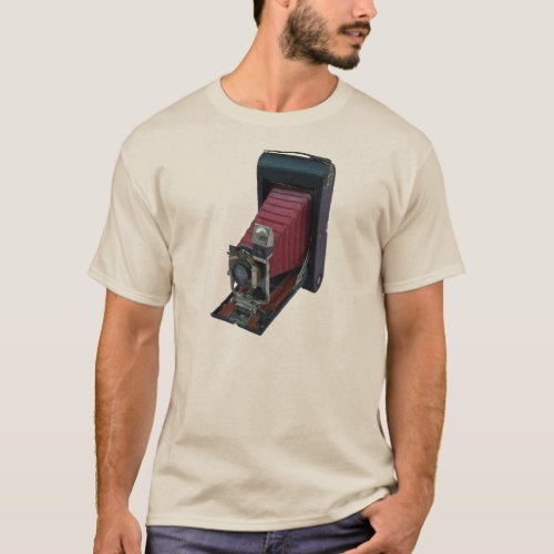 Vintage Folding Rollfilm Postcard Camera T_Shirt