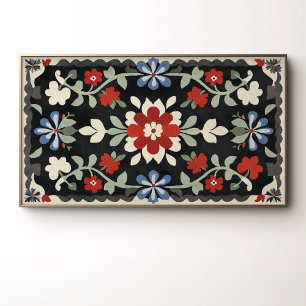 Vintage Folk Art Design Poster