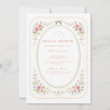 Vintage Folk Floral Bridal Shower