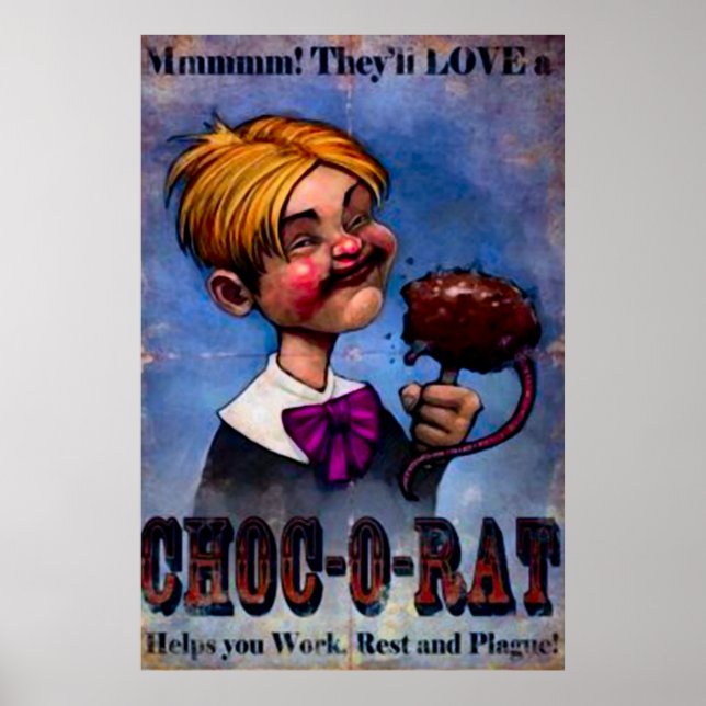 Vintage Food Advertisement Poster (Front)