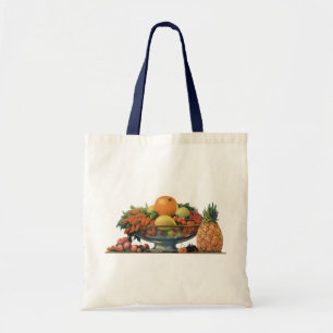 Vintage Food, Assorted Fruit in a Bowl Tote Bag