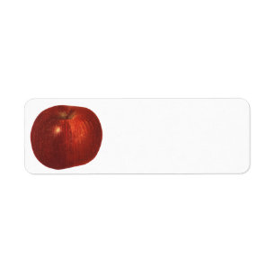 Vintage Food Fruit, Organic Red Delicious Apple Label